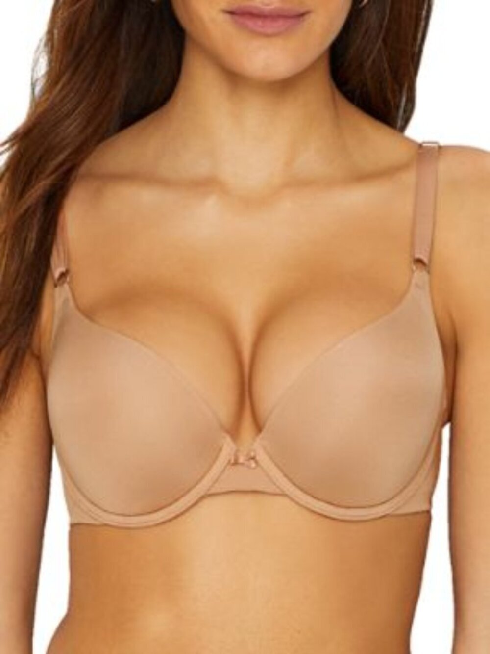 NWT Lily of France Push Up Bra with Underwire Beige 34A